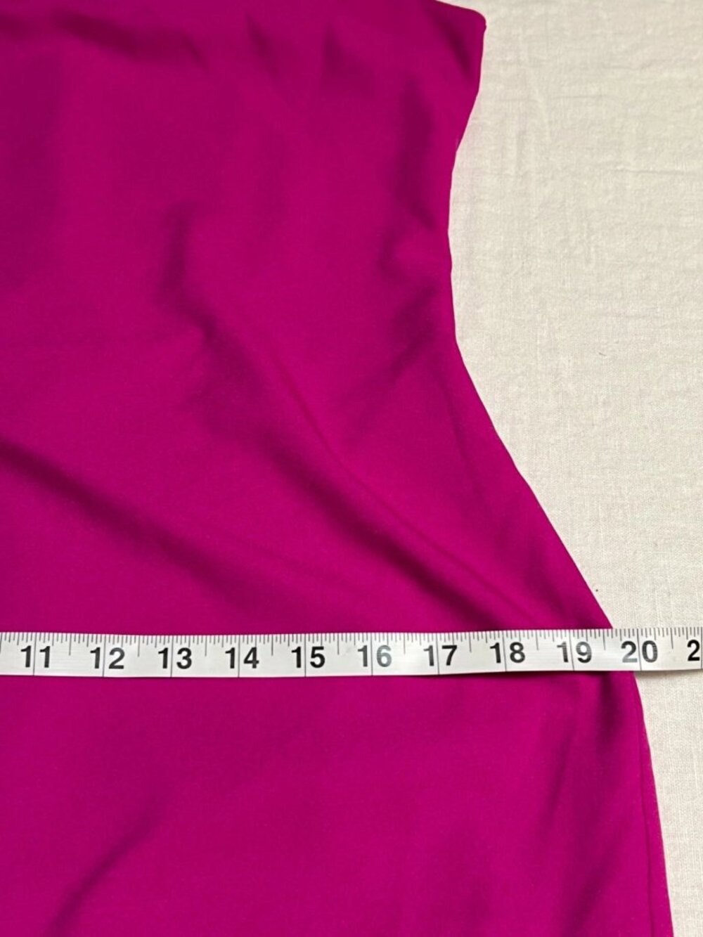 Banana Republic Polyester Dress Sz 6 Magenta Pink Sleeveless Faux Wrap Cocktail - Picture 8 of 10
